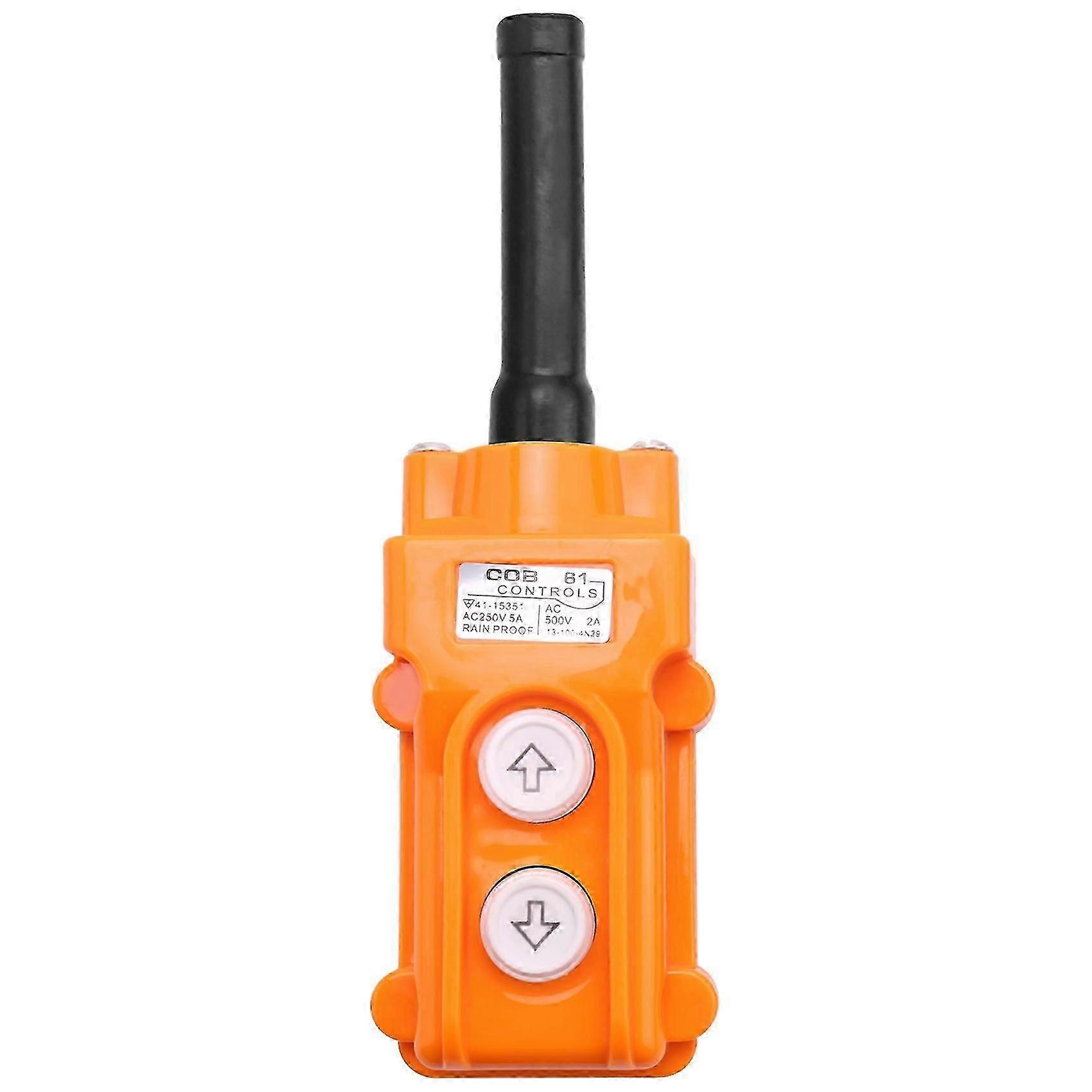 Waterproof Hoist Crane Pendant Up Down Control Station Pushbutton Switch
