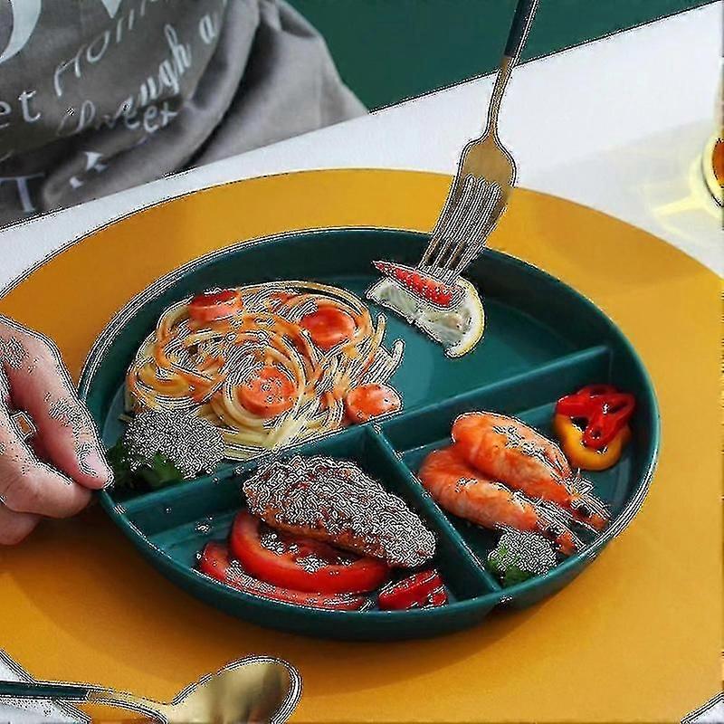 3 section plate for portion control at home