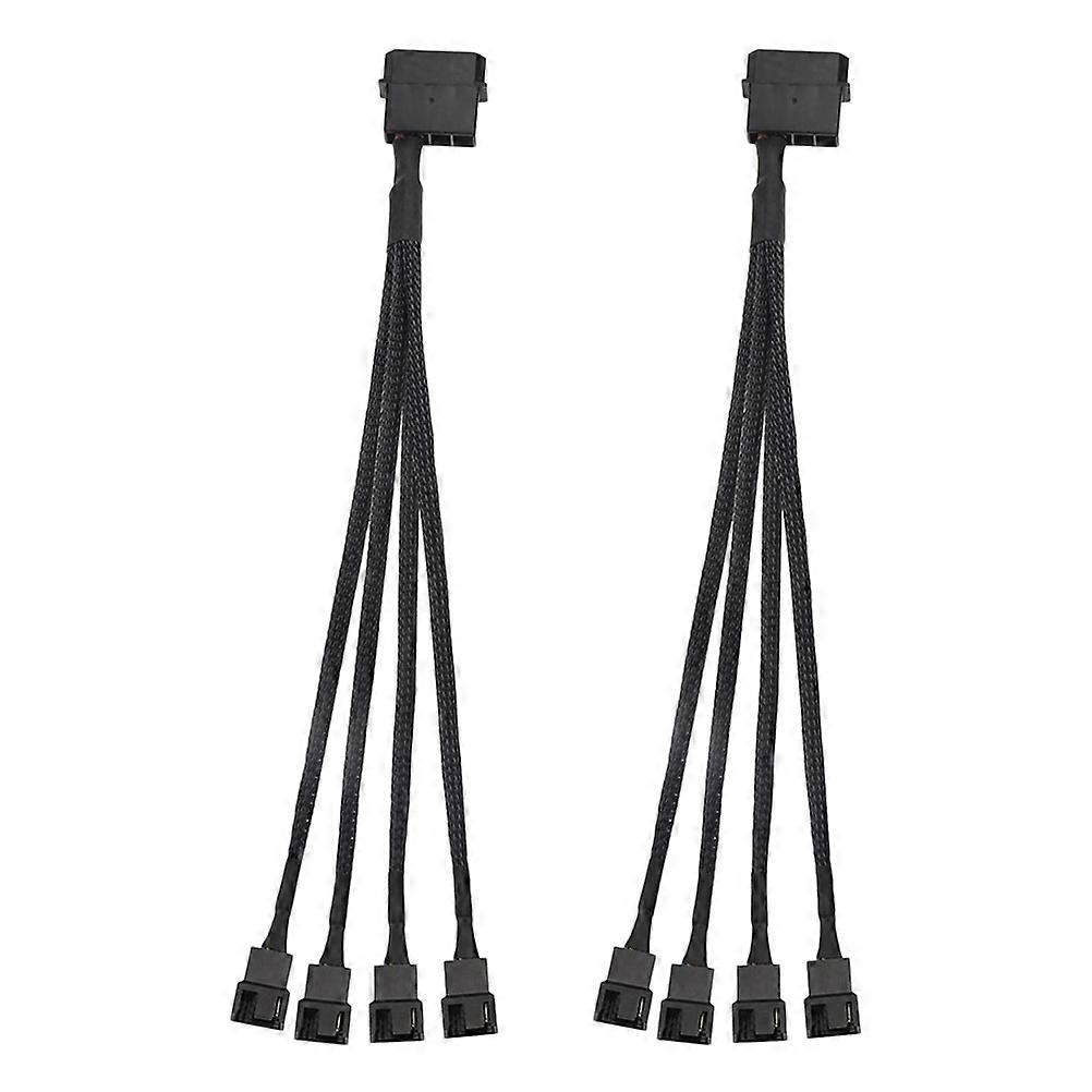 Fan Adapter Cable for Cooling Fan Extension 2Pcs Splitter