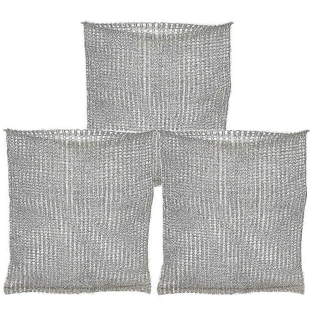 Root Guard Baskets For Trees Shrubs Foldable Silver 9.82X9.04X0.39in 3Pcs