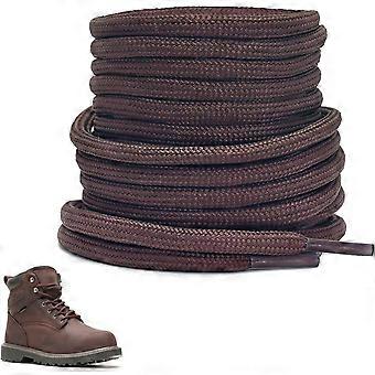3/16'' veters voor Wolverine waterdicht werk, 4,5 mm zware ronde veters vervangende schoenveters bruin