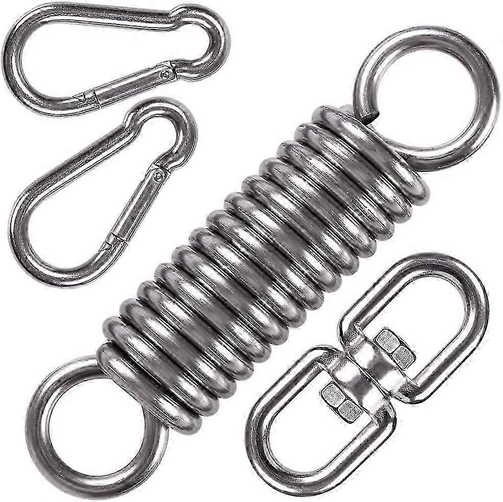 Punching Bag Hooks Stainless Steel,Hammock Swing Spring Hanging Kit,Swivel Hanging Hooks with 2 Spring