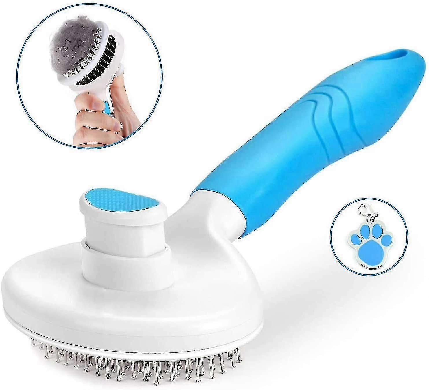 Self Cleaning Slicker Brush Head for Cat Grooming