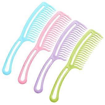 Hair Detangling Comb Wavy Tooth Styling Tool for Hairdressing 4Pcs