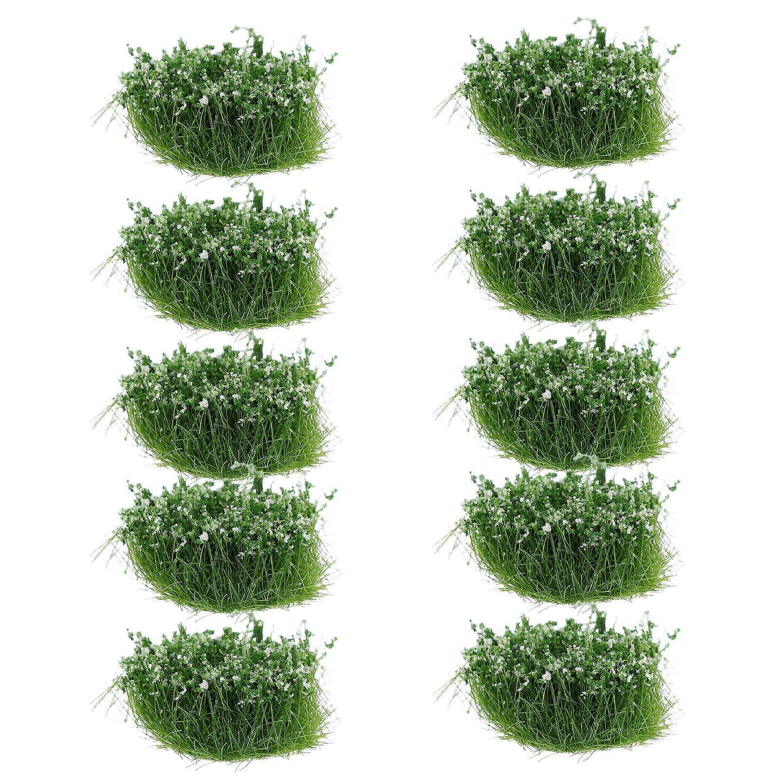 Artificial Grass Clusters Model Train Grass for Simulation Decoration 50Pcs