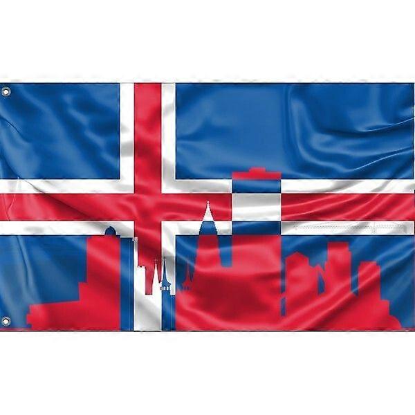 Drapeau de Reykjavik Skyline A3023