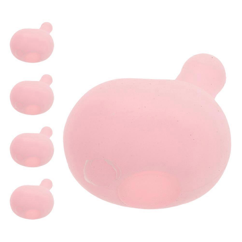Creative DIY Pink Silicone Bubble Insert 5Pcs for Squeeze Toy Making
