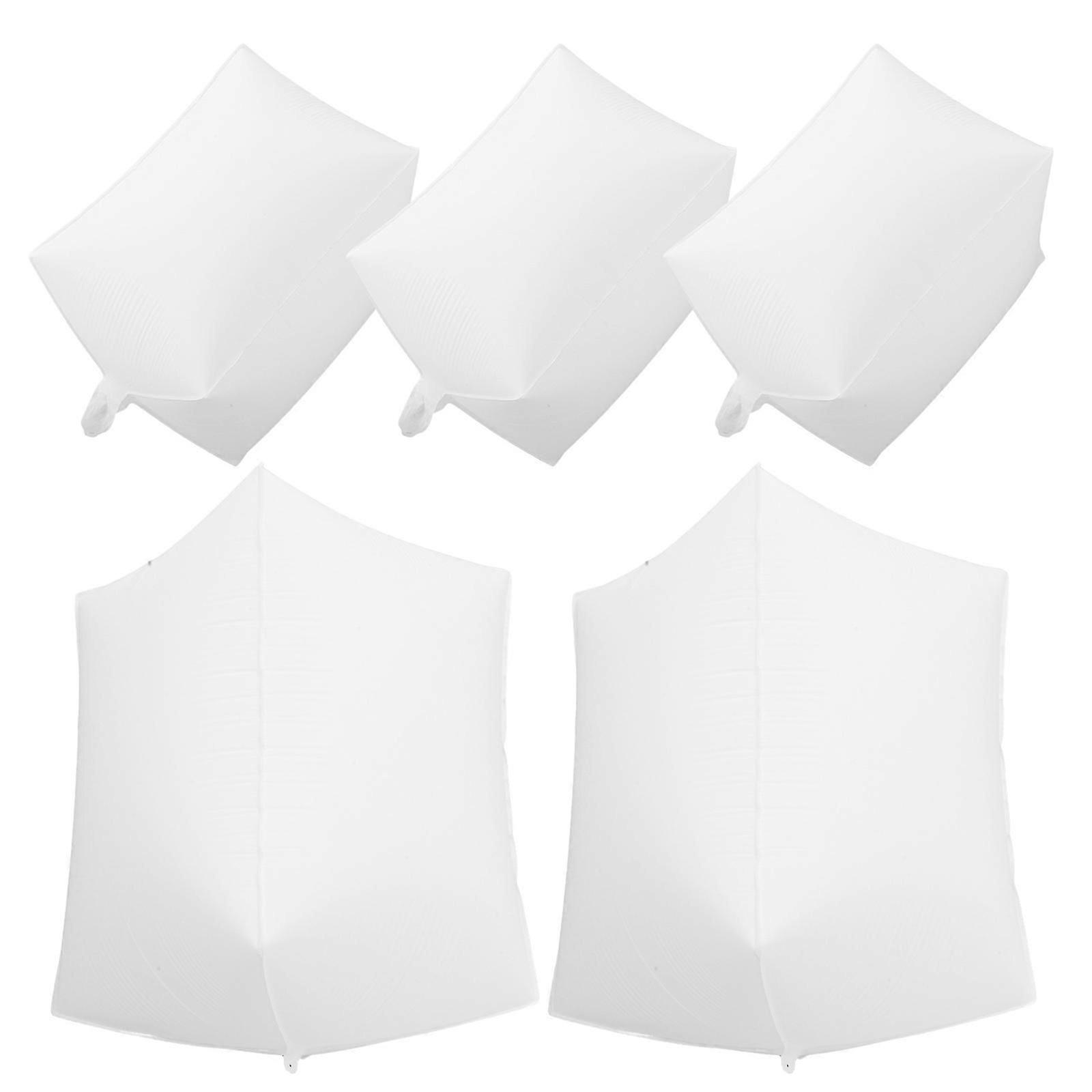 Inflatable Balloons for Celebrations 5Pcs White Square Balloon