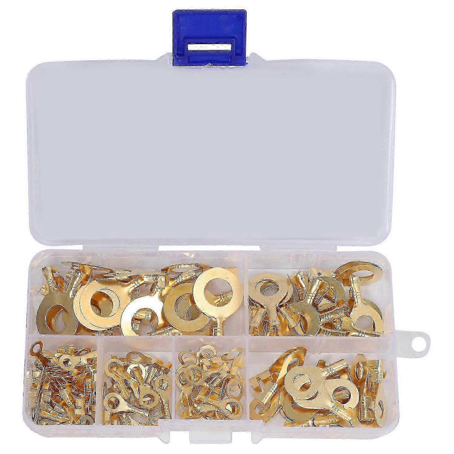 150 Pcs Cable Ring Terminal Ring Cable Lugs Copper Lugs Ring