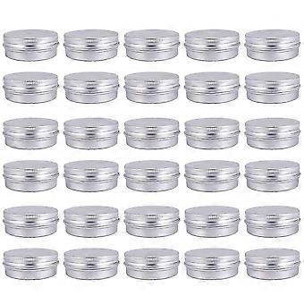 30 Pack Screw Top Lip Balm Tins Containers Lids (1oz)