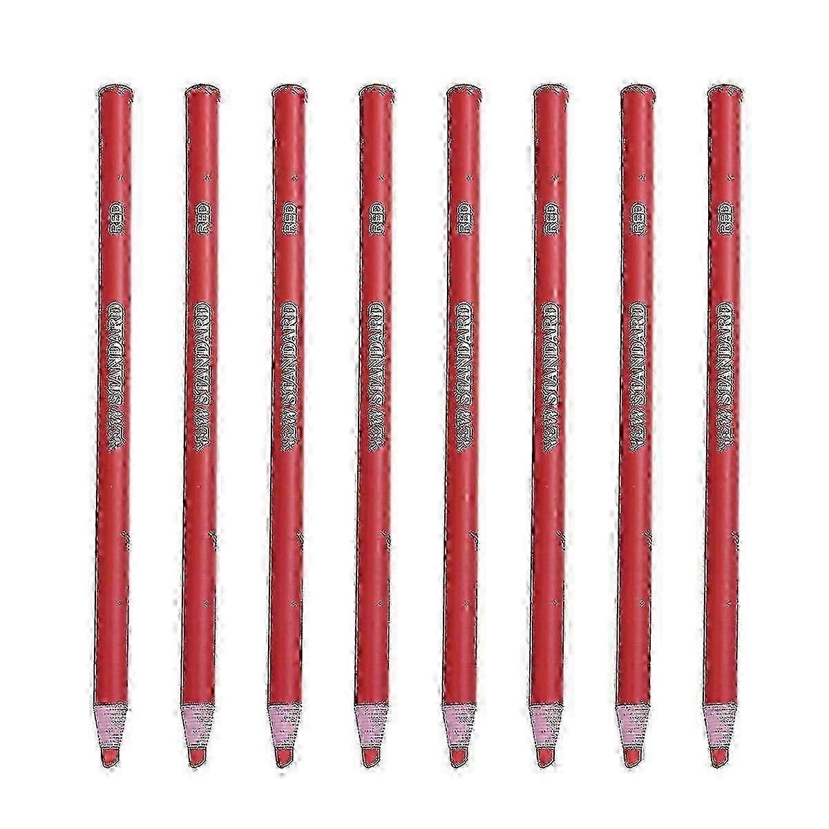 12 Red Peel-Off Grease Pencils
