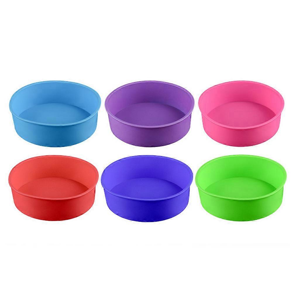 Round Shape Silicone Baking Mold for Cake Making 3Pcs Cake Mold Assorted