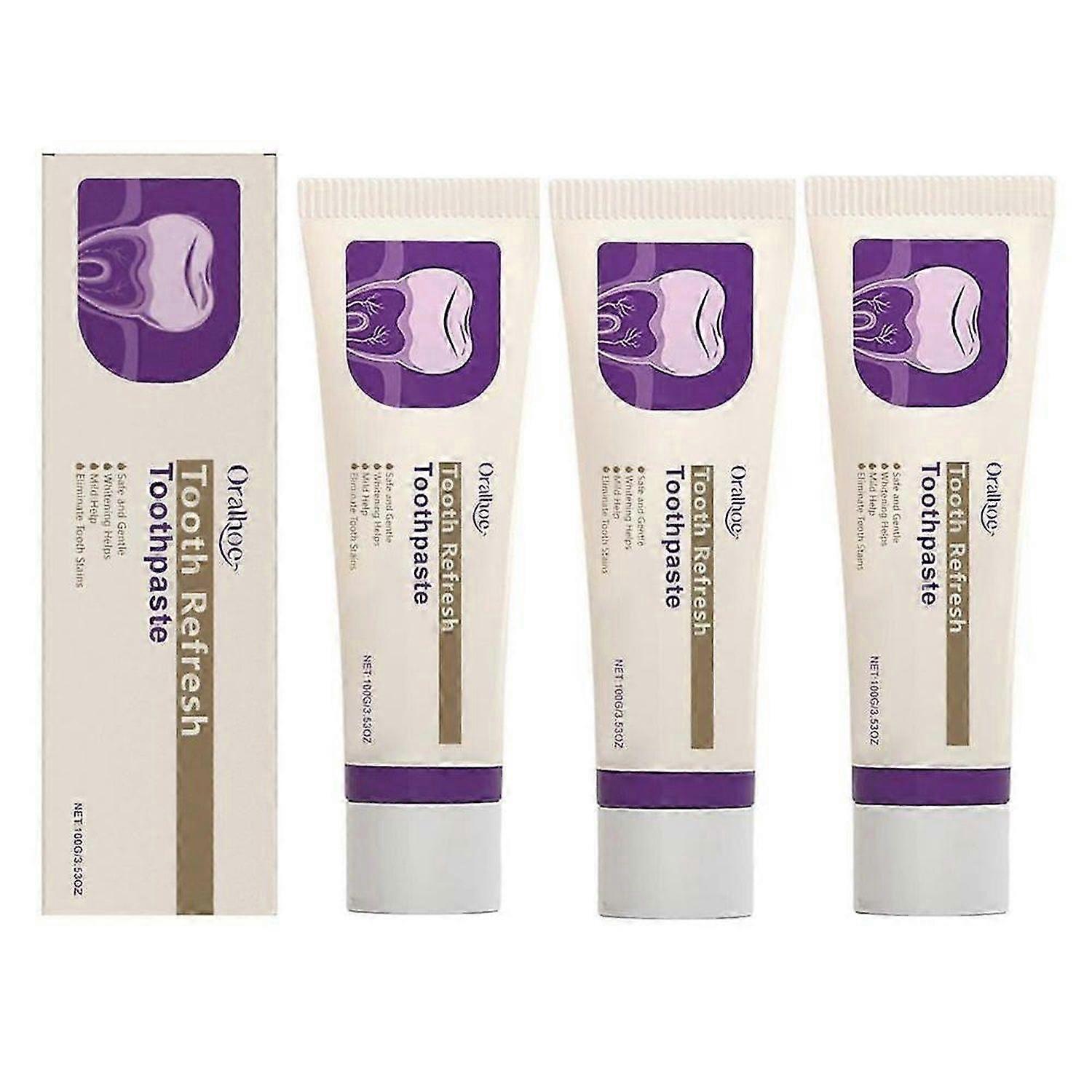 1-3X Nature Tooth Refresh Toothpaste, Hydroxyapatite Toothpaste for Sensitive Teeth