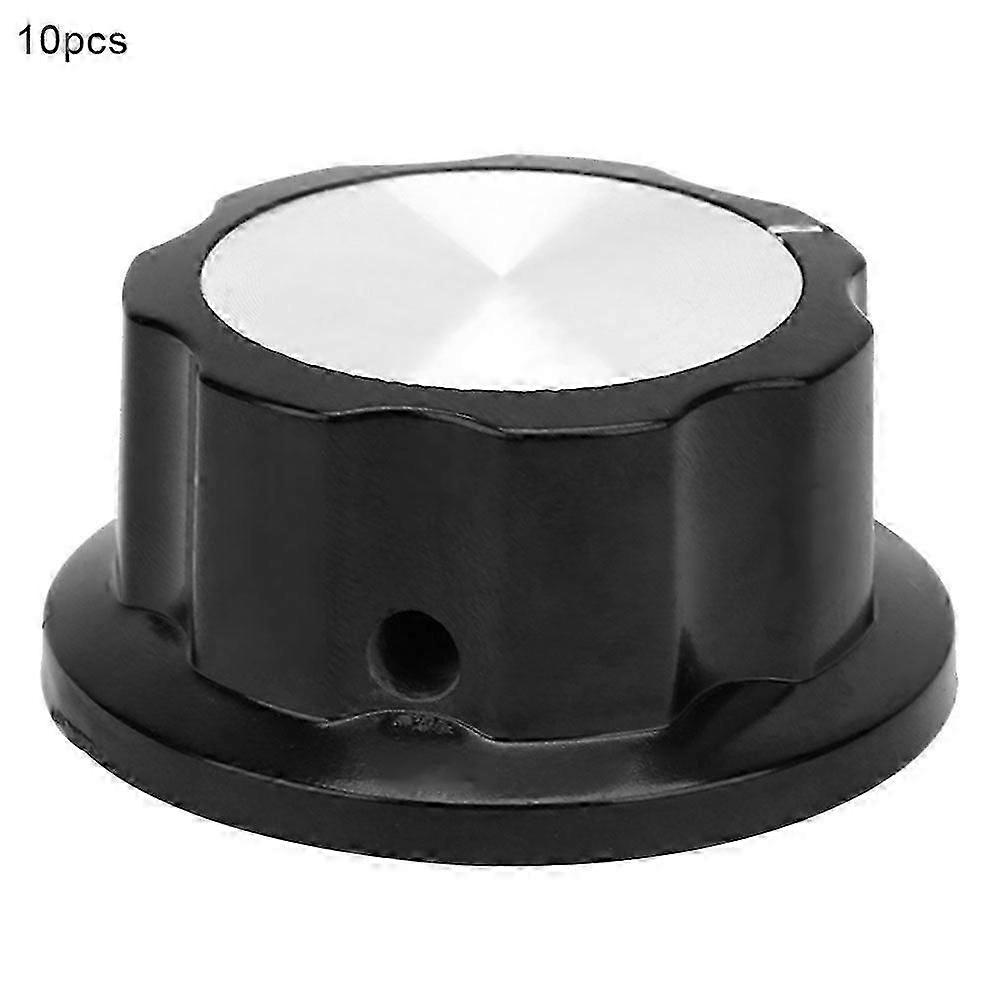 10pcs Potentiometer Knurled Knobs Band Switch Rotary Button Volume Control Cap Kit (MF A05)