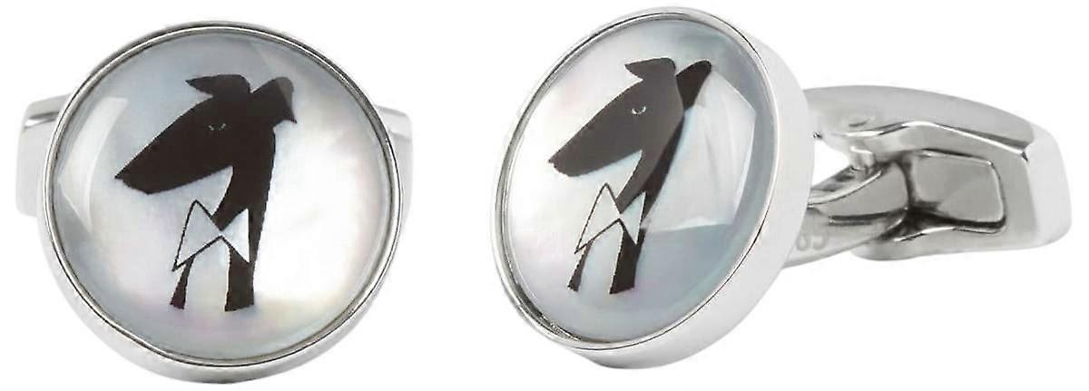 Simon Carter 40th Anniversary Gervaise Cufflinks - Silver/Black
