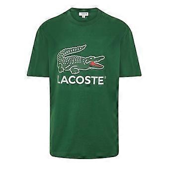 T-shirt Lacoste pour homme, imprimé crocodile, coupe classique