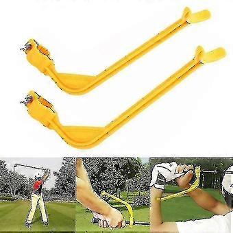 2pcs Golf Swing Trainer Débutants Gesture Alignment Training Assistant Pratique