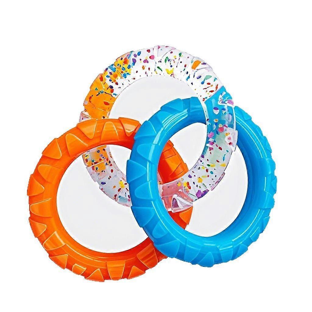 Dog Tug Toy Triple Ring Chew Durable Interactive Toy