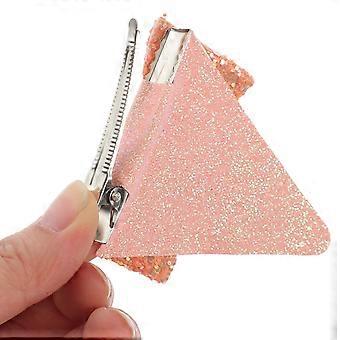 2 Stück Haarnadel-Tiara-Glitzerschleife Mädchenkostüm-Requisite Clips für Frauen Accessoires Geburtstagsschleife Kinder