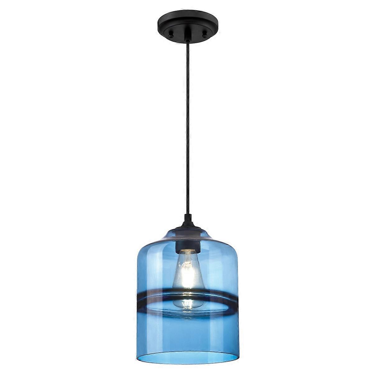Suspension Soren Noir / Saphir