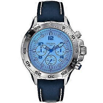 Nautica montre cuir montre-bracelet NAI19535G