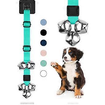 Adjustable Dog Door Bell, Heavy Duty Pet Training Bell with Metal Clasp, 5-15 Inch Length for Outdoor Use