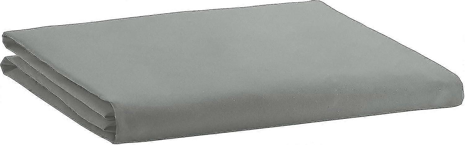Light Gray Microfiber Fitted Sheet 150 X 200 X 30 Cm
