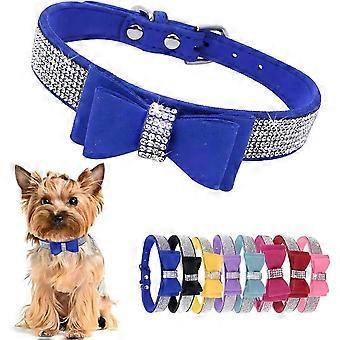 Sparkling Rhinestone Bow Tie Pet Collar for Small Dogs and Cats
