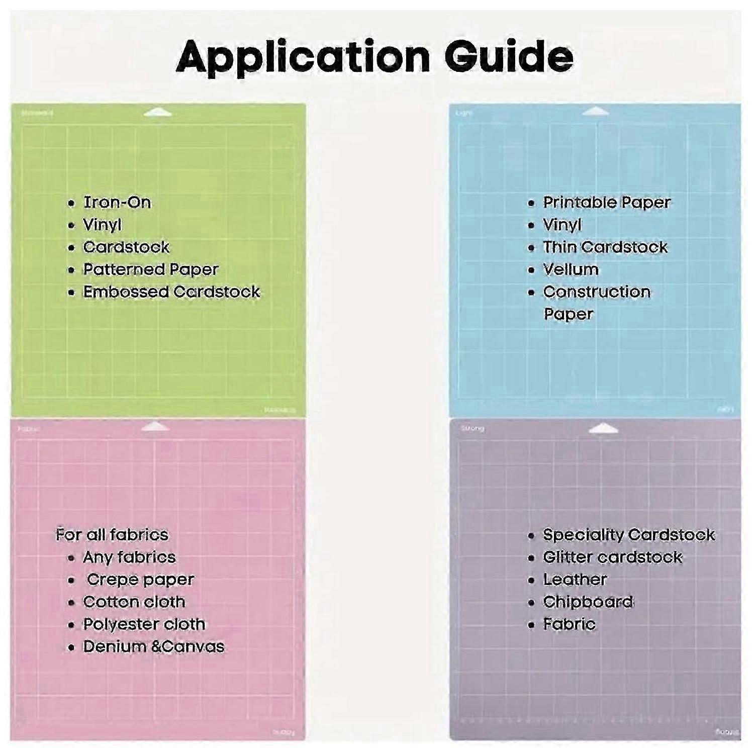 Replacement Cutting Mat for Cricut Maker 3,4 Pack Mix