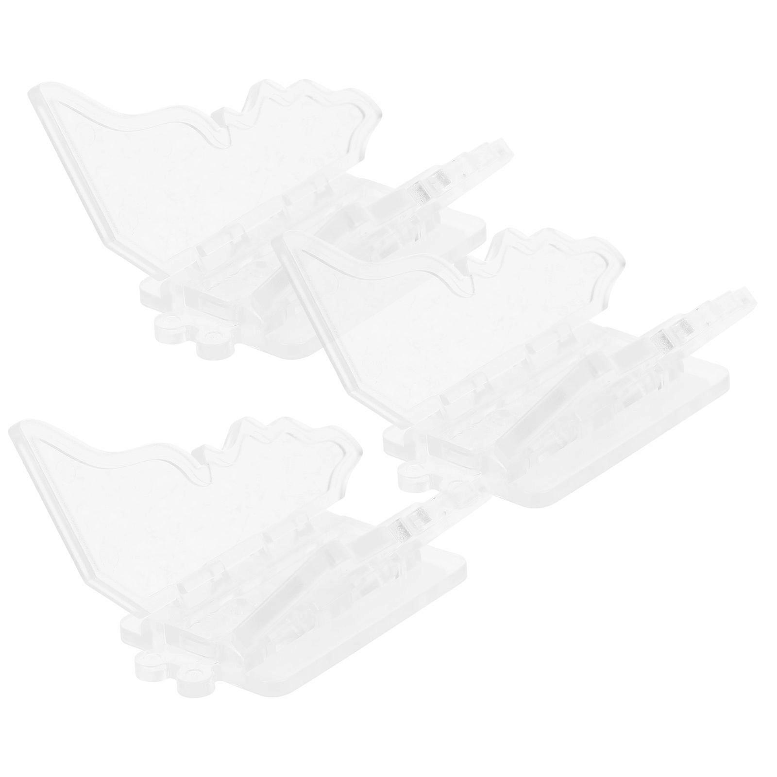 3pcs Window Lock Window Security Bar Butterfly Shape Window Blocker Security Window Latch