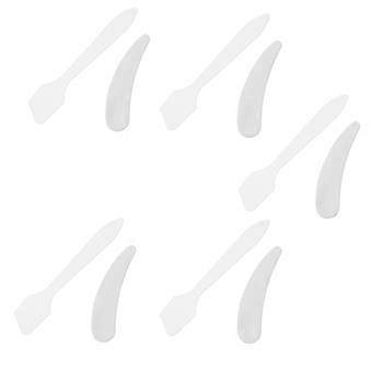 10 Stück Gesichtscreme Löffel Creaming Sampling Löffel Gesichtscreme Spatel (transparent)