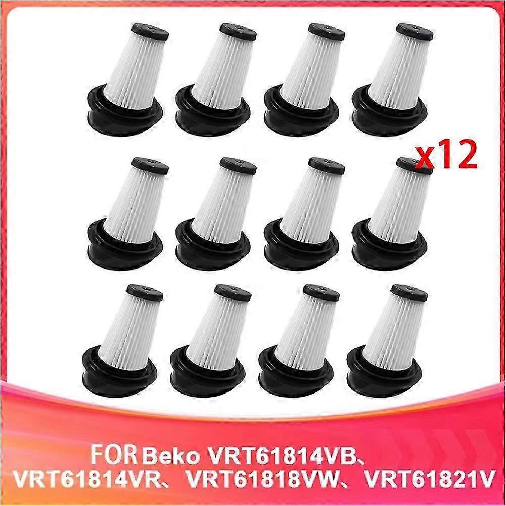 12Pcs Filter compatible with Beko VRT61814VB, VRT61814VR / Grundig