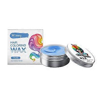 Agente modelador de cabelo temporário infantil com forte poder de fixação para modelar o cabelo, colorir o cabelo com beleza, fórmula suave que cuida dos fios, azul, 60g