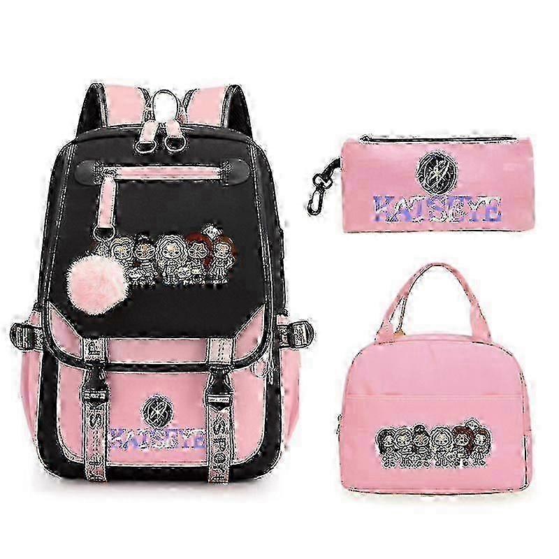 Katseye Leisure Backpack Set for Students - Includes Three Pieces for Versatile Use
