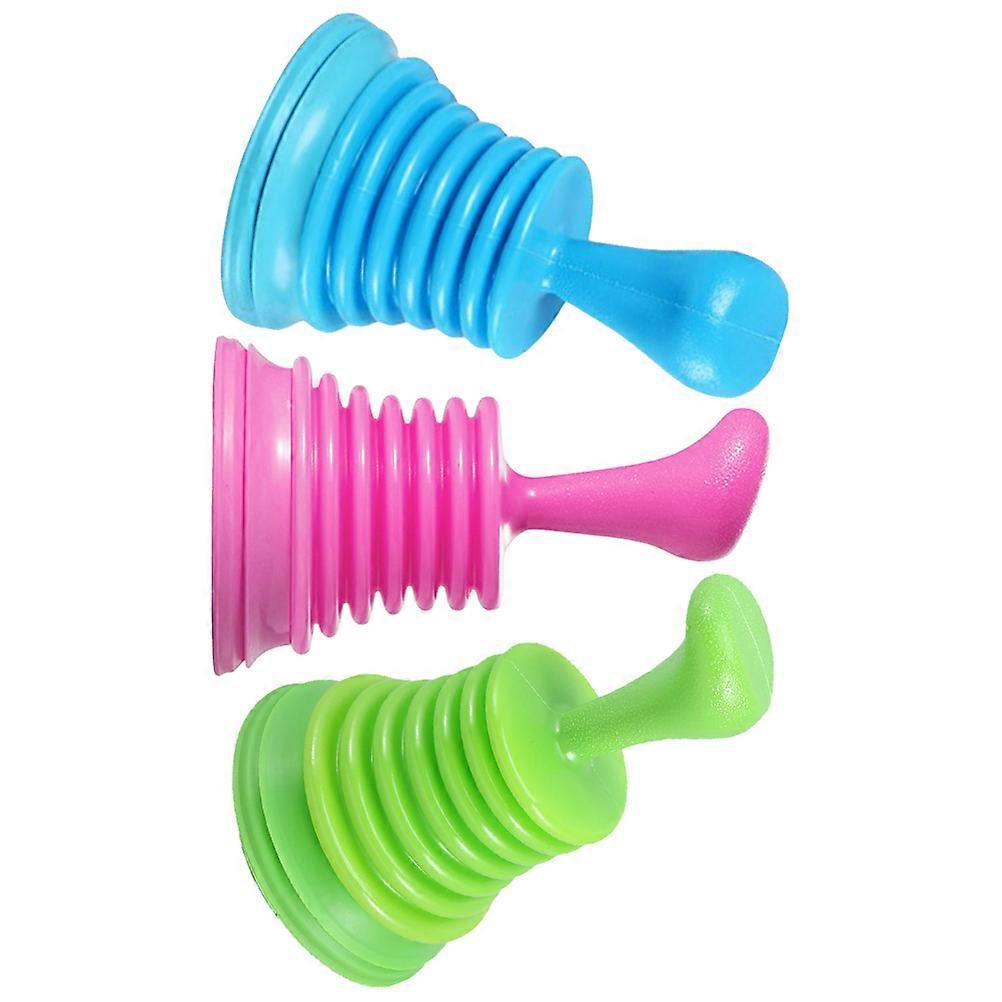 PVC Kitchen Sink Plunger for Clogging Solving 3Pcs Practical Tool