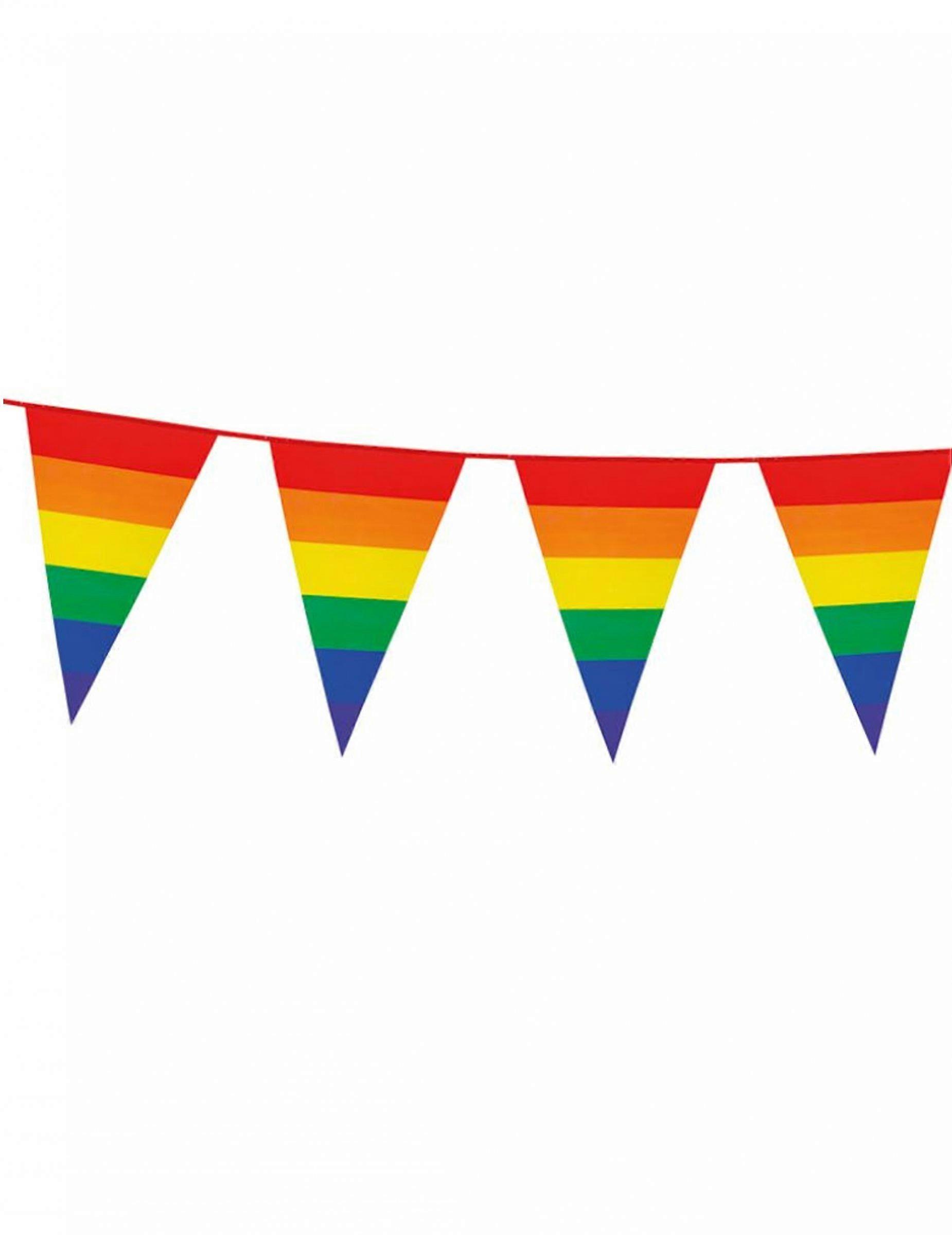 Rainbow bunting garland 8 m