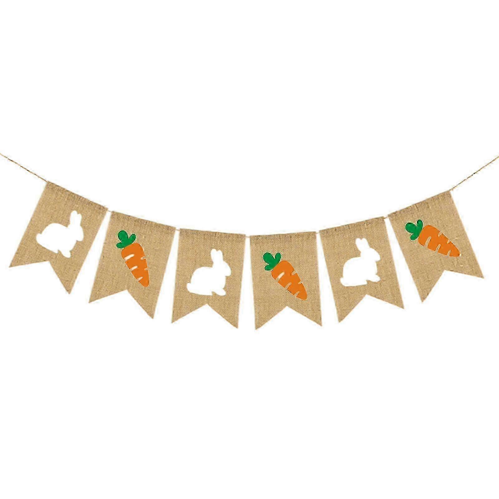 Reusable Easter Bunny Cloth Banner