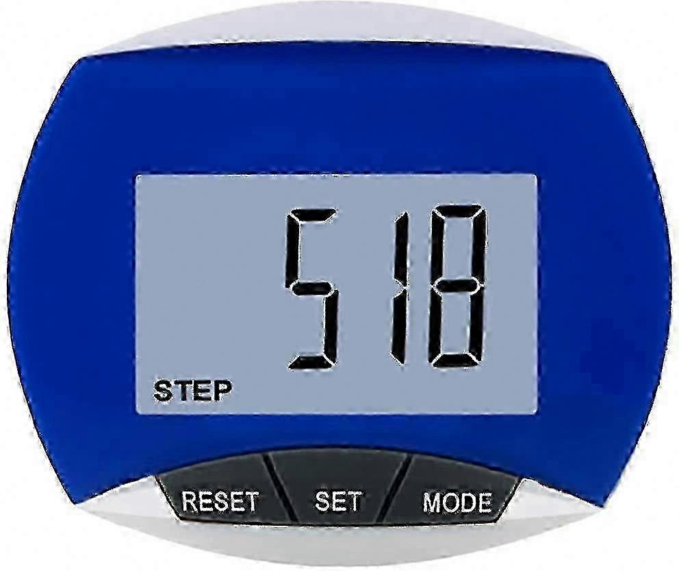 Simple, No-App Setup Walking Pedometer with Belt Clip, Digital Step Counter, LCD Display