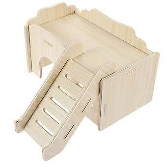 3Pcs Hamster Castle Wooden House for Kids Use As Small Pet Hideout House