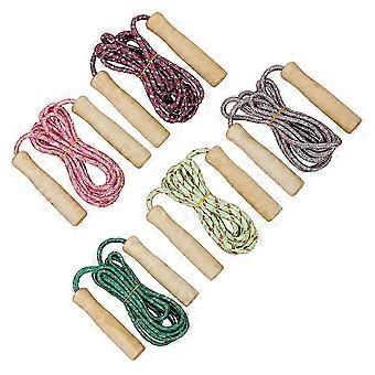 Wooden Handle Jump Rope for Exercise 5Pcs Lightweight Skipping Rope prime