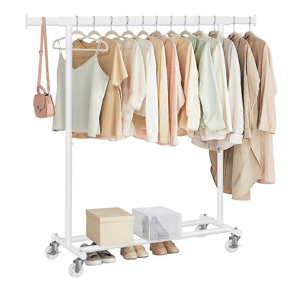 Clothes Rack with Extendable Hanging Rail 17.9"D x 63"H