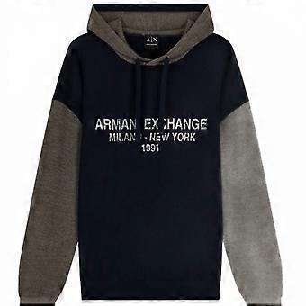 Armani Exchange, felpa con cappuccio, modello Xm003393, codice prodotto Af1196.