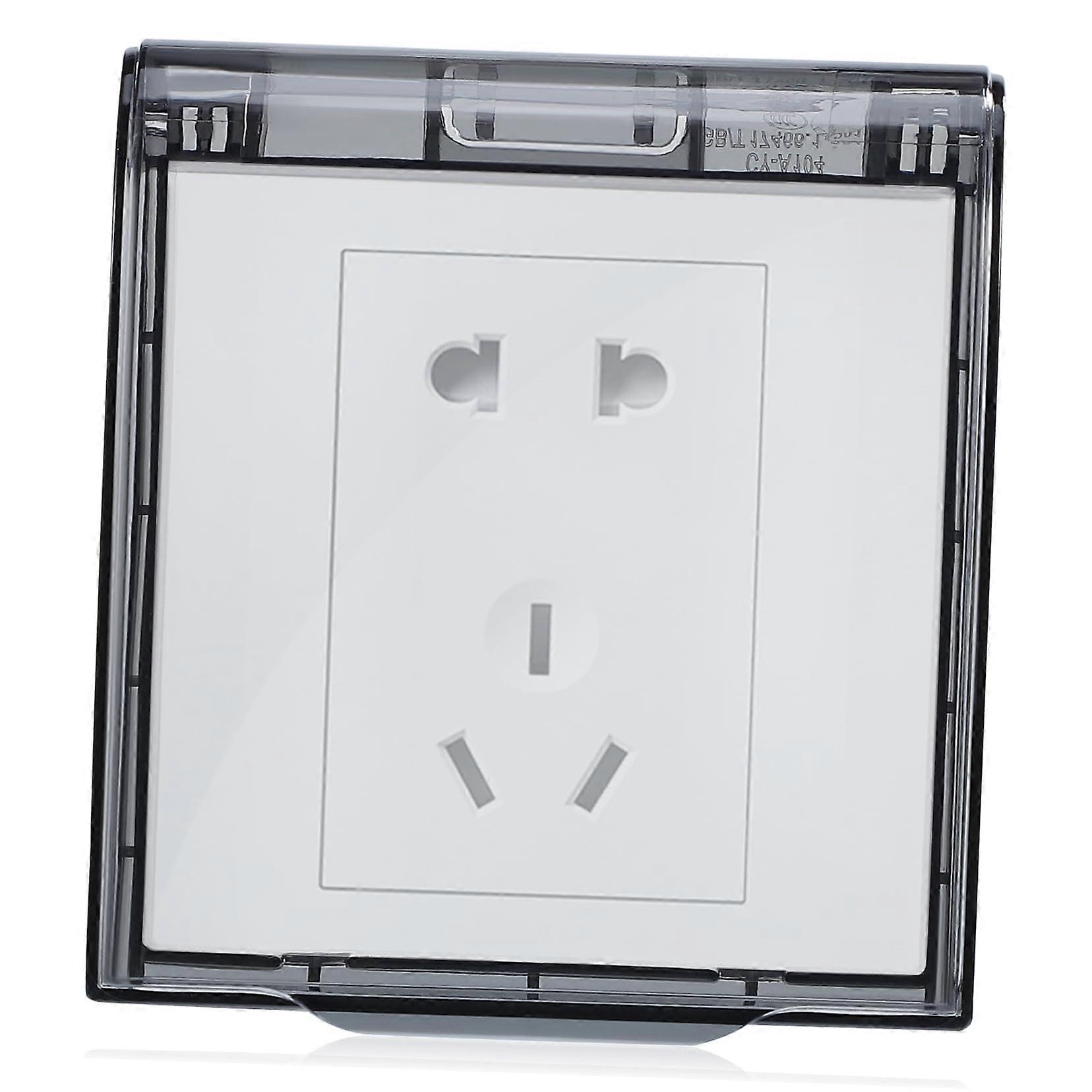 Waterproof Outlet Cover for Bathroom, Transparent Wall Socket Protector 86 Type, Tool Installation