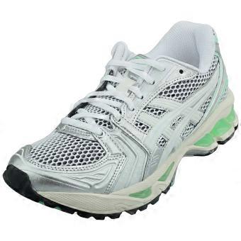 Asics Gel-kayano 14 Unisex Running Trainers in White Silver