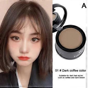 Hairline Powder for Forehead & Hairline Repair, Waterproof Sweat-Proof Root Touch-Up Shadow Filling, Dark Coffee Light Brown