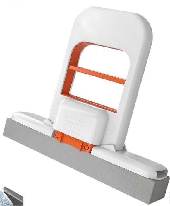 Mini Sponge Mop with SelfSqueeze Handle, Foldable Design for Quick Cleanups in Bathroom and Kitchen