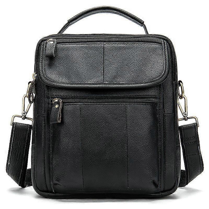 Genuine Leather Flap Shoulder Bag