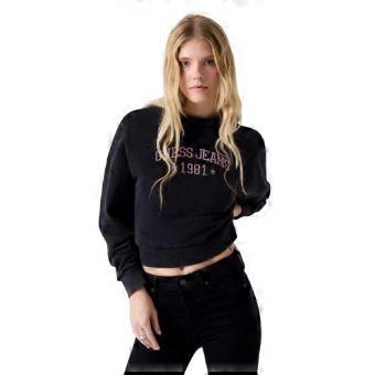 Guess Womens/Ladies Embroidered Logo Crew Neck Sweatshirt