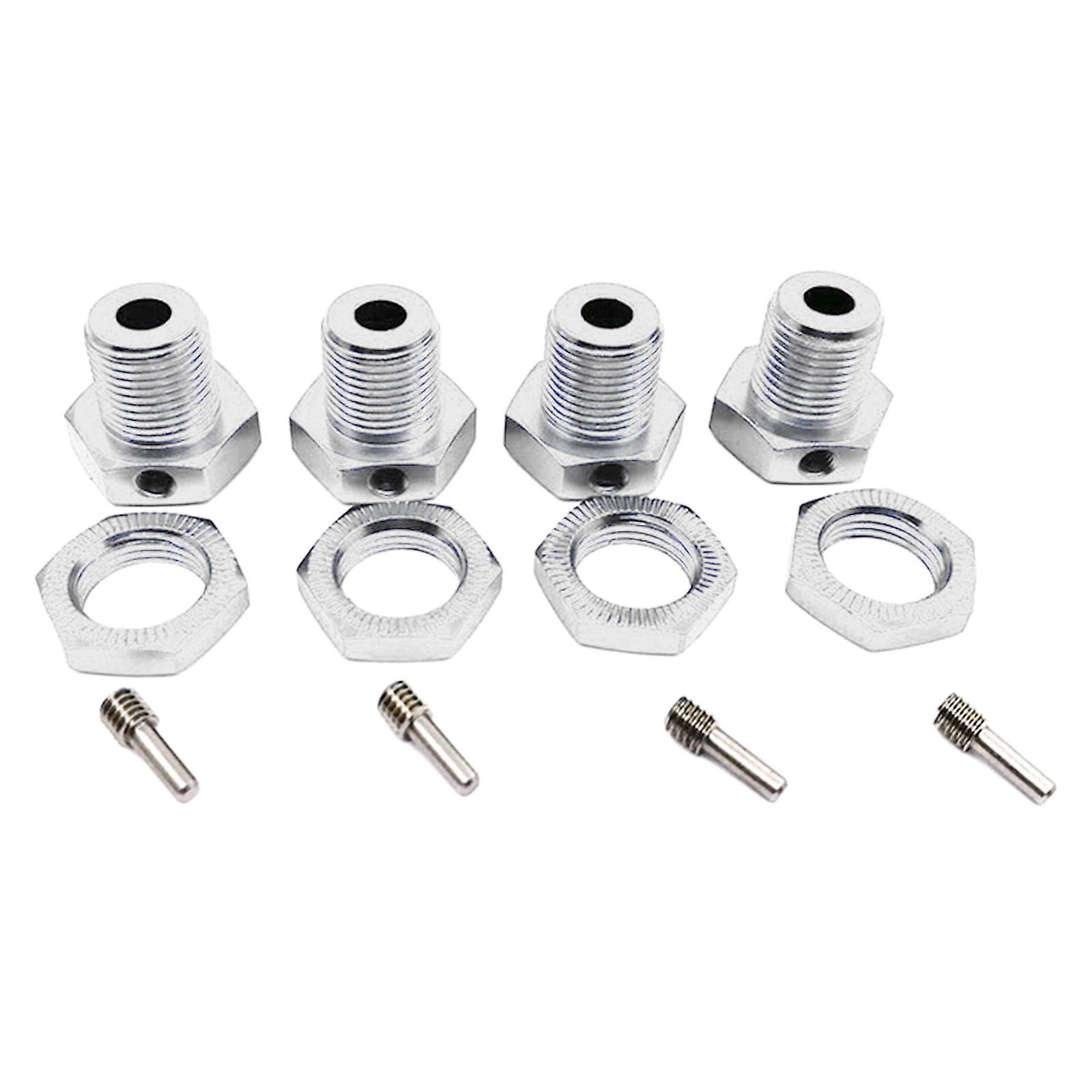 Bujes de rueda de aluminio 17mm Hex Nuts Threadlocks Kit 5353 para E-revo Titanium