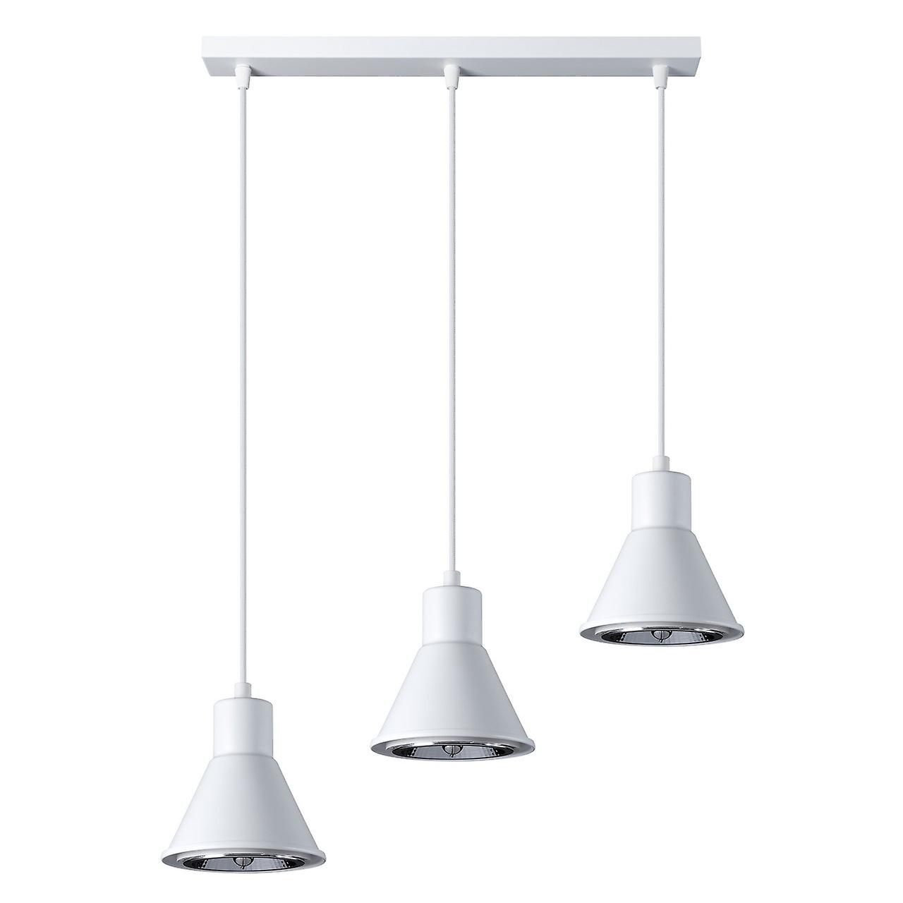 Sollux Taleja Bar Pendant Ceiling Light, White, 3x ES111